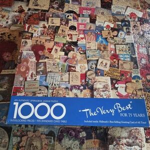 Vintage 1985 Springbok Hallmark Greeting Cards 1000 Piece Jigsaw Puzzle - EUC